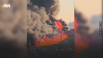 بۆریە شکاوەکە کێڵگەی جەبەل بۆر ئاگری تێبەردرا