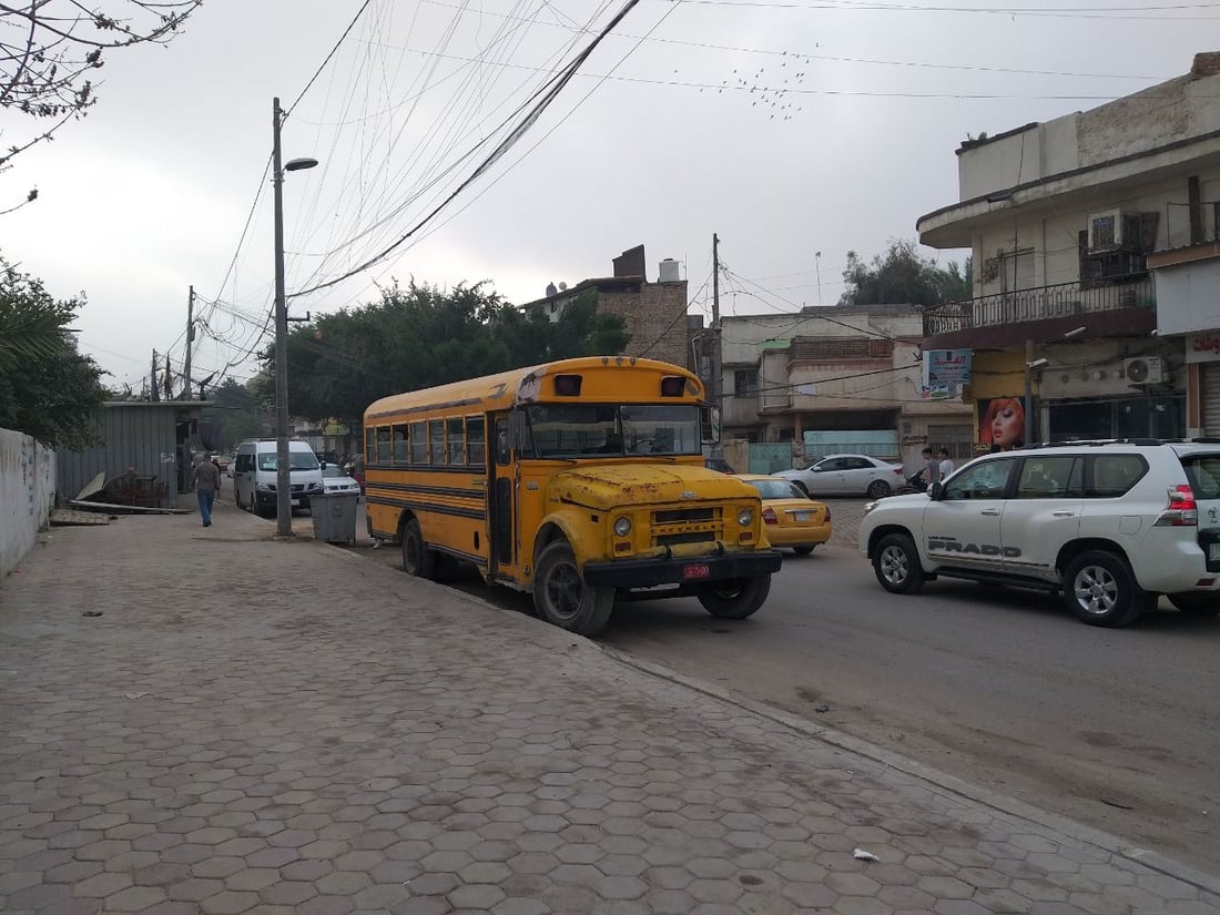 بغداد: الحرية ما تزال تحتفظ بـ 3 باصات صفراء لطالبات المدارس (فيديو)