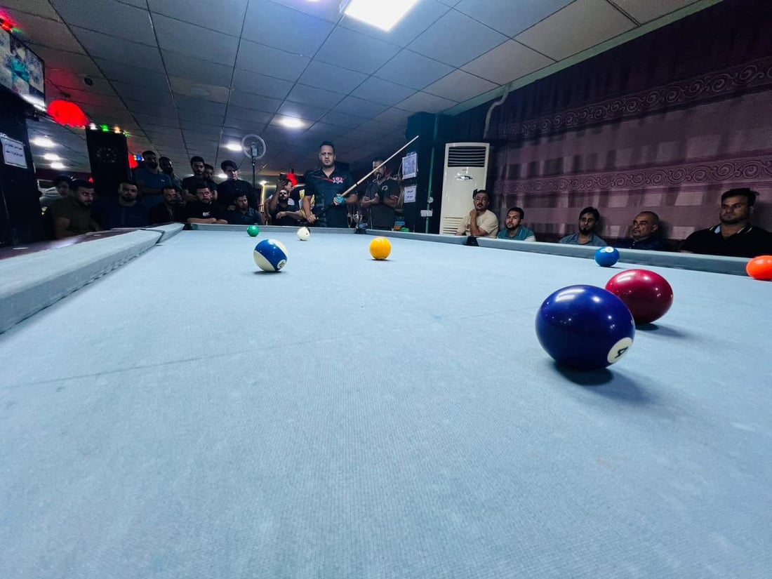 بلياردو هيت ينتهي بفوز كريم العاصي بعد 11 شوطاً (صور)