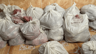 زیاتر لە تۆنێک گۆشتى قەدەغەکراو دەستی بەسەردا گیرا