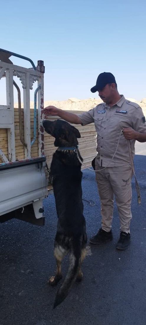 Police dogs aid Salah Al-Din security forces in narcotics crackdown