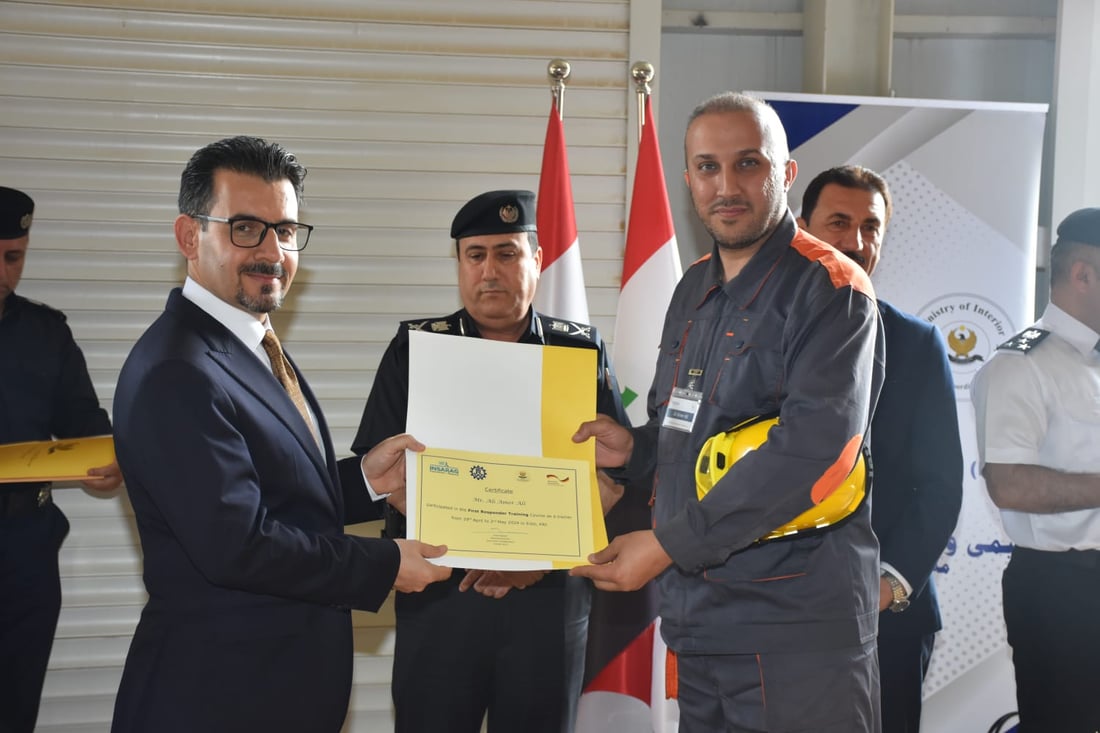 ناوەندی قەیرانەکان 17 رۆژنامەوانی لەسەر “وەڵامدەرەوەی یەکەم” راهێنا