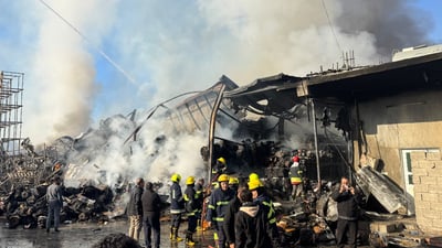 ئاگرەکەی کارگەی جپسی مارکۆ کۆنترۆڵکرا