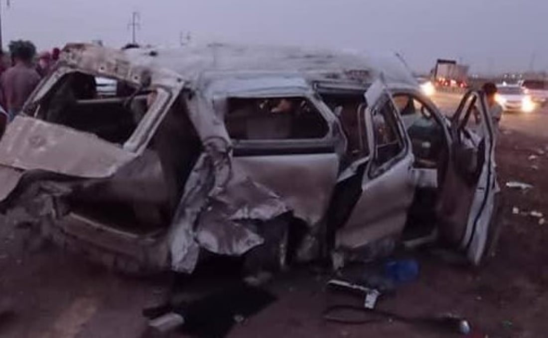 9 قتلى و13 مصاباً في حادث مروع جنوب العمارة (صور)