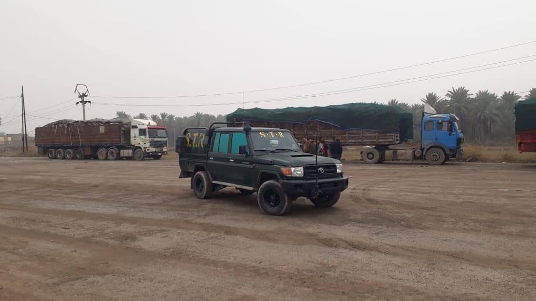 “قافلة سكراب” تسقط بيد شرطة ديالى.. وحجز السواق وشاحناتهم