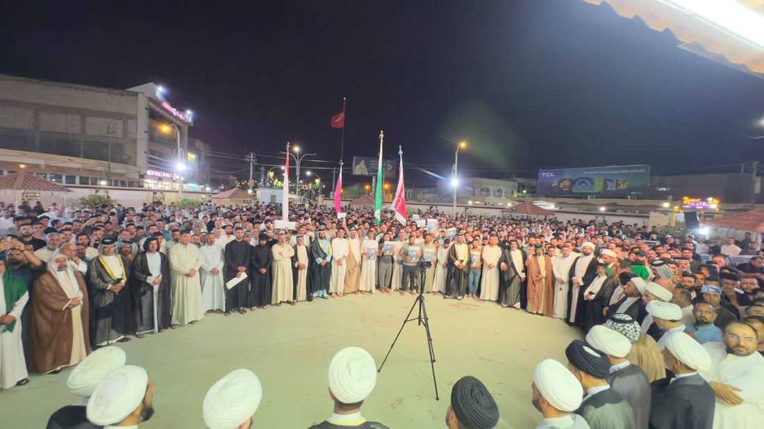 صور: شمال البصرة تخرج راياتها لنصرة الشيخ العوضي وتنذر العيداني باعتصام مفتوح