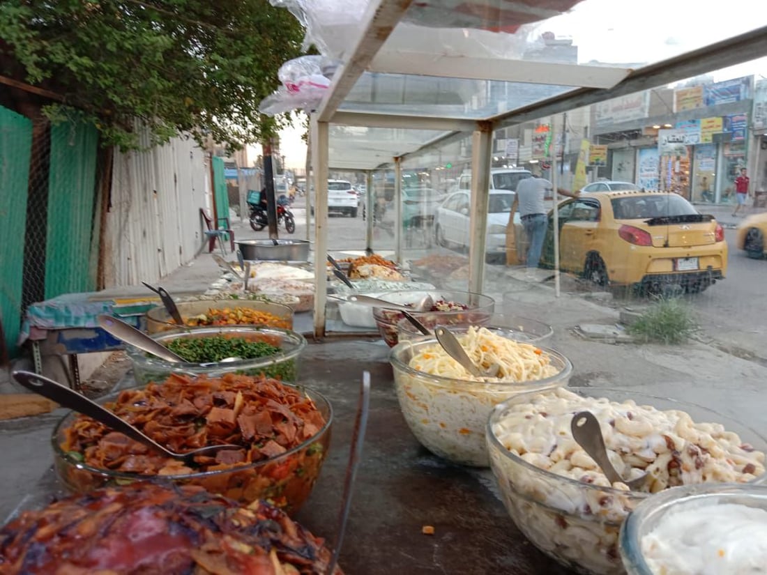 “فرج وأولاده” من القدس يقدم المذاق الفلسطيني لأهل بغداد.. وزبائن مدينة الصدر أولاً