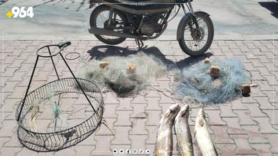 بەم بەیانییە زووە بە 8 کیلۆ ماسییەوە دەستگیرکرا