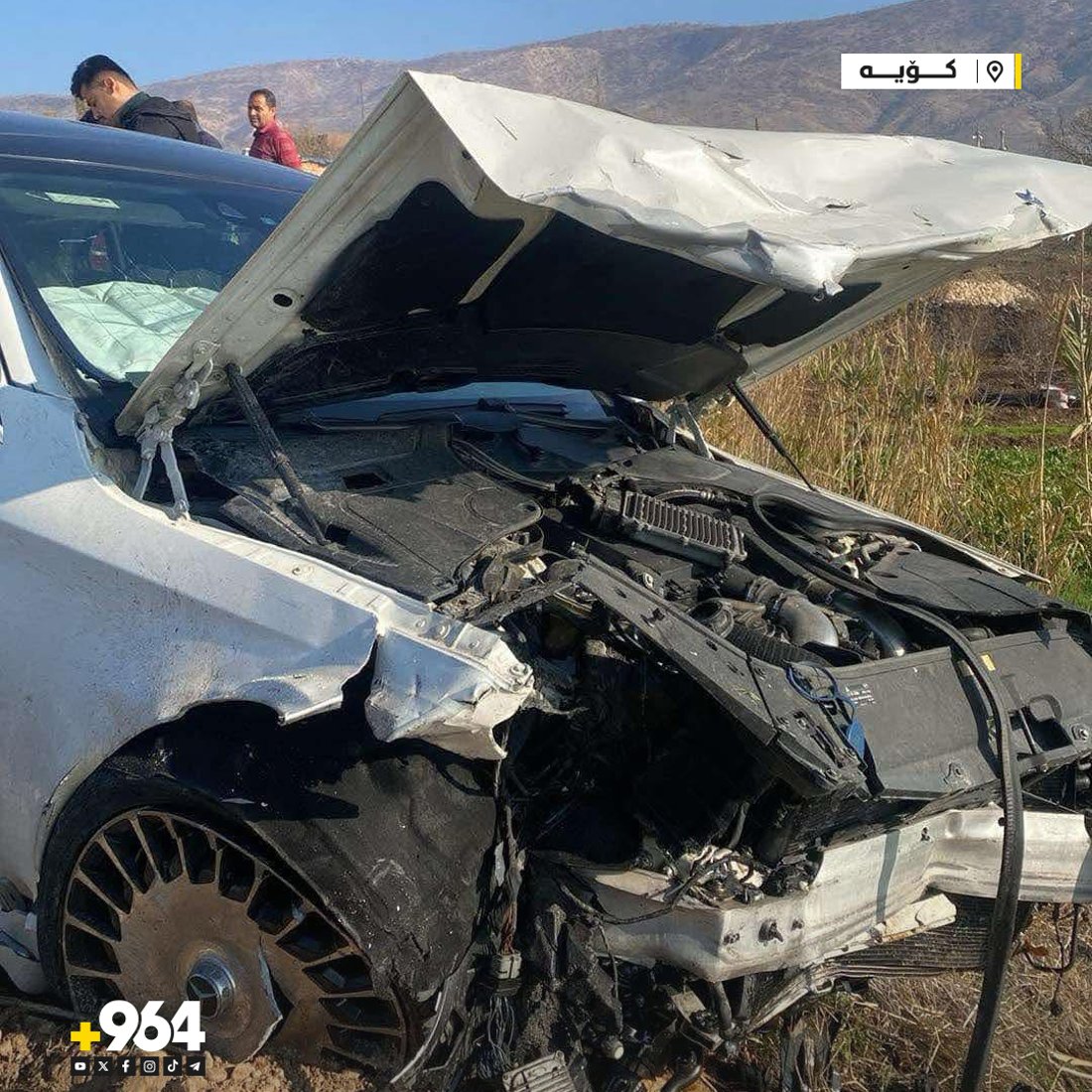 لە رووداوێکی هاتوچۆ لە رێگەی دەشتی کۆیەدوو کەس گیانیان لە دەست دا