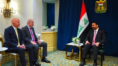 لقاء الزيدي والصفدي في واشنطن: تسريع أنبوب البصرة – العقبة والربط الكهربائي