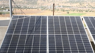 گوندێکی قەزای ئامێدی سیستمی سۆلار بەکار دەهێنن