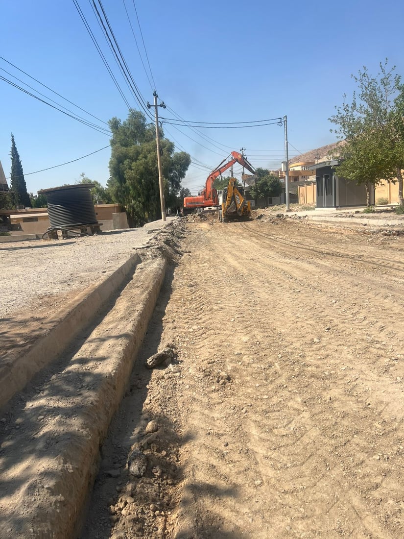 شەقامەکانی هەریر نۆژەن دەکرێنەوە و قیرتاو دەکرێن؛ ئاوەڕۆشیان بۆ دەکرێت