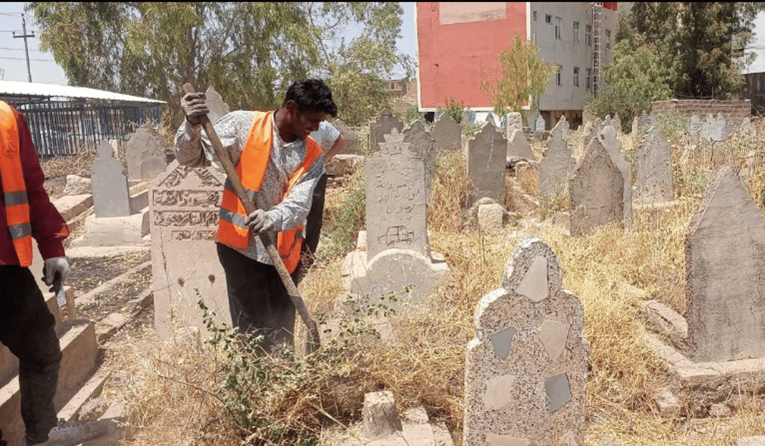 گۆڕستانەکانى هه‌ولێر خاوێن ده‌كرێنه‌وه‌