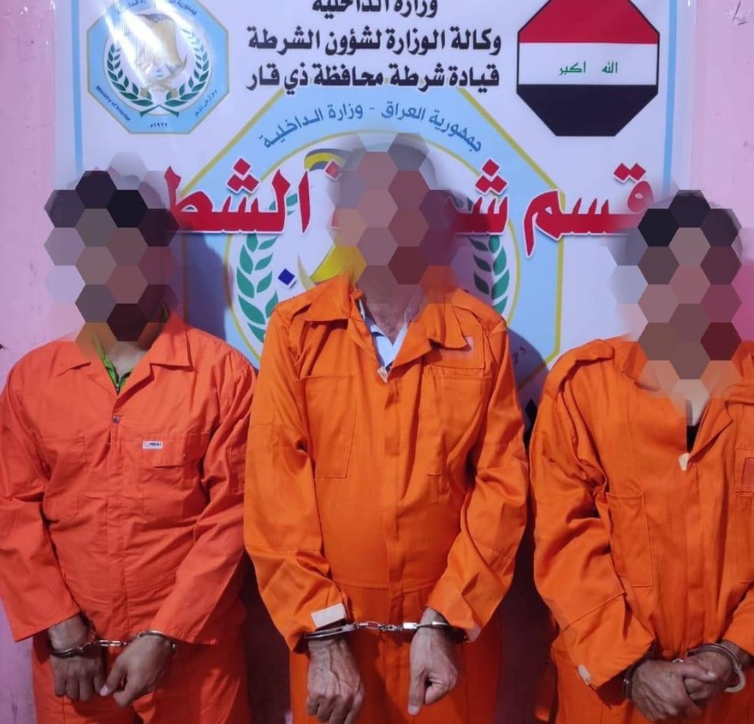 صور: شرطة ذي قار تطوق مشاجرة في الشطرة وتعتقل 14 متهماً