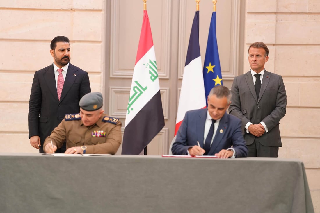 عێراق و فەرەنسا شەش رێککەوتن و لێکتێگەیشتنیان واژۆ کرد