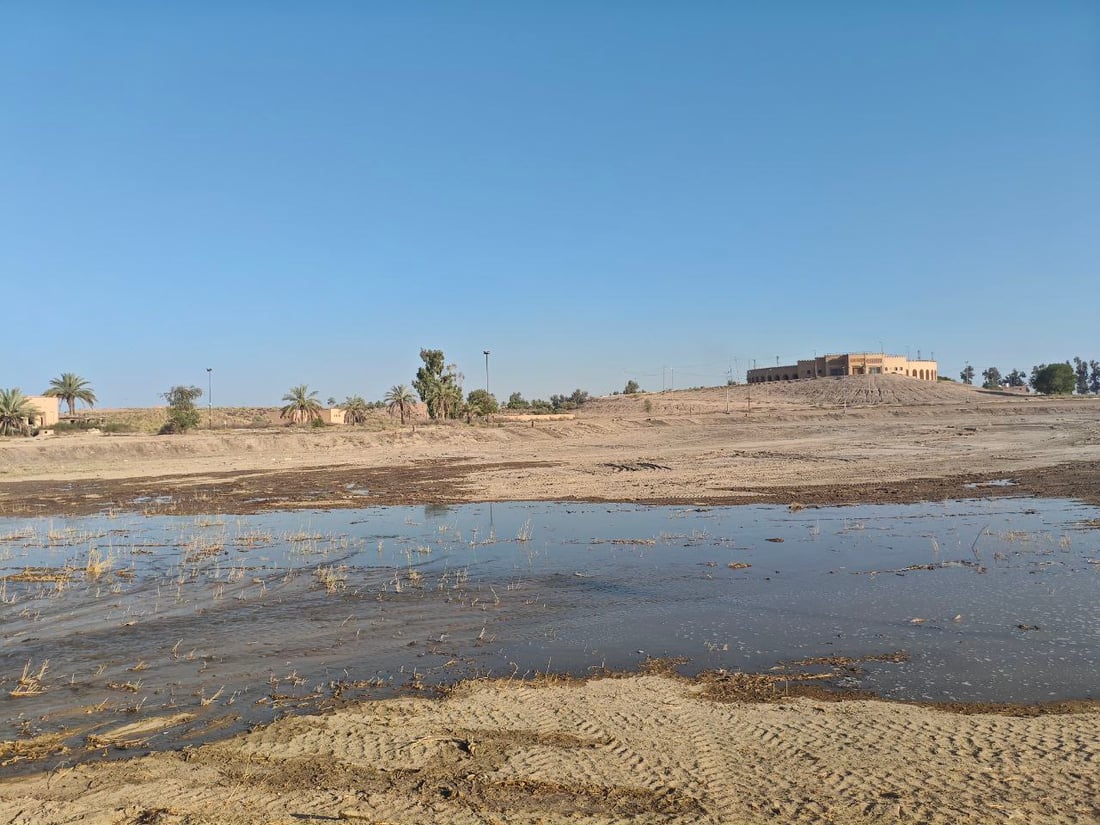 صور: المياه تتدفق إلى بحيرة المسرح البابلي.. البدراني يعد بمشروع سياحي متكامل