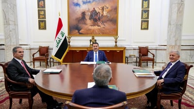 چوار سەرۆكایەتییەكەی عێراق كۆبوونەوە