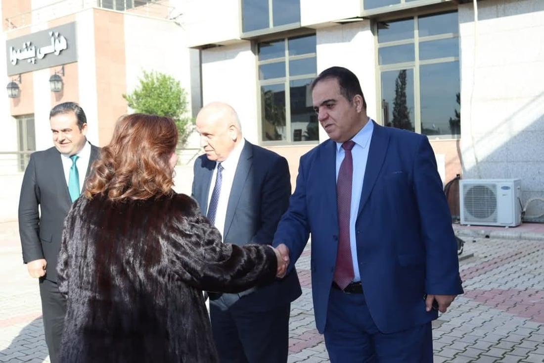 إلهام شاهين من قلعة أربيل: سعيدة بحسن ضيافة شعب كردستان وتقديرهم لأعمالي