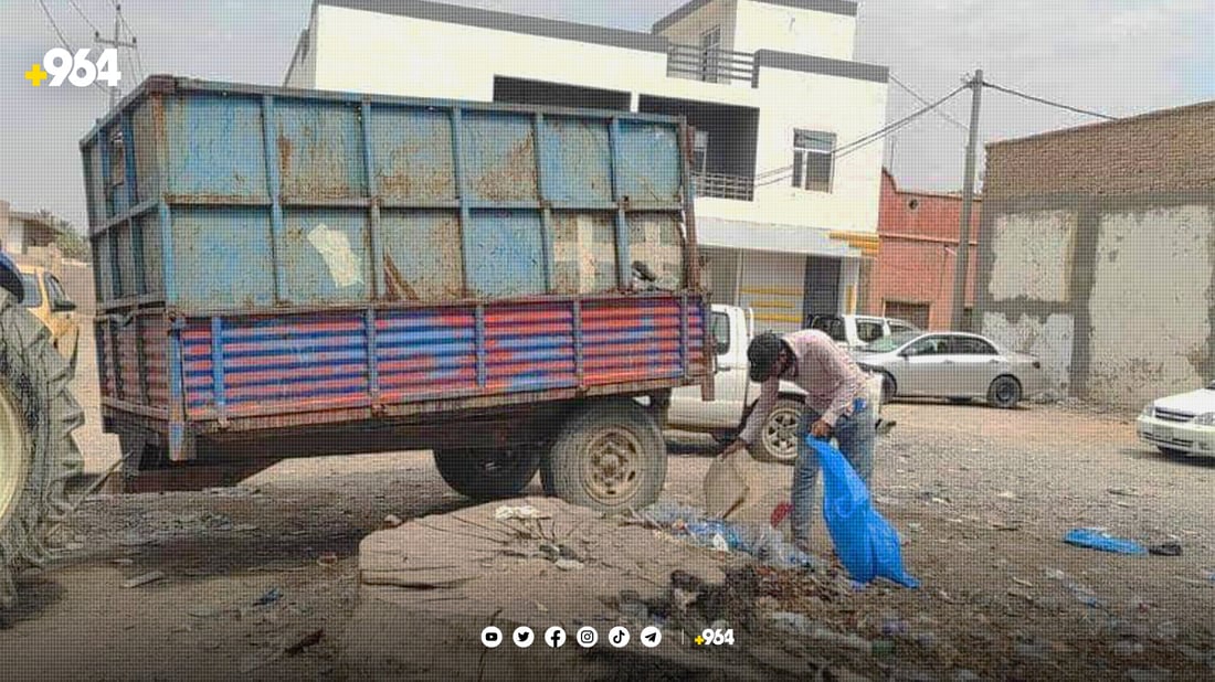 خانەقین لە زبڵ و خاشاک پاک دەکرێتەوە   
