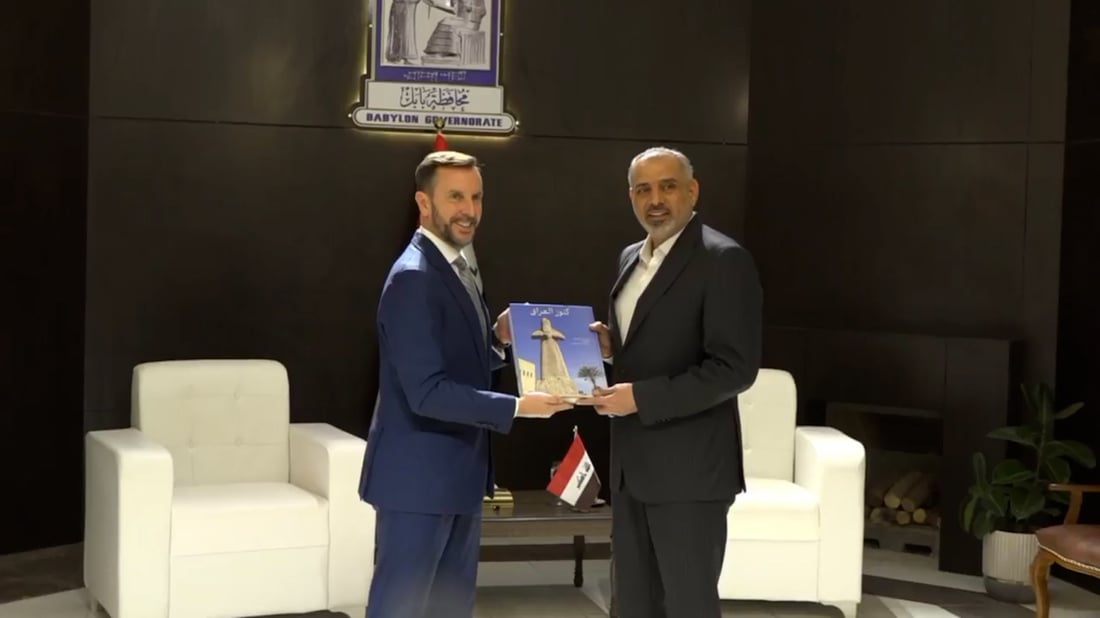 المحافظ لسفير إيطاليا: بابل عاصمة العراق الصناعية.. وننتظر رد روما