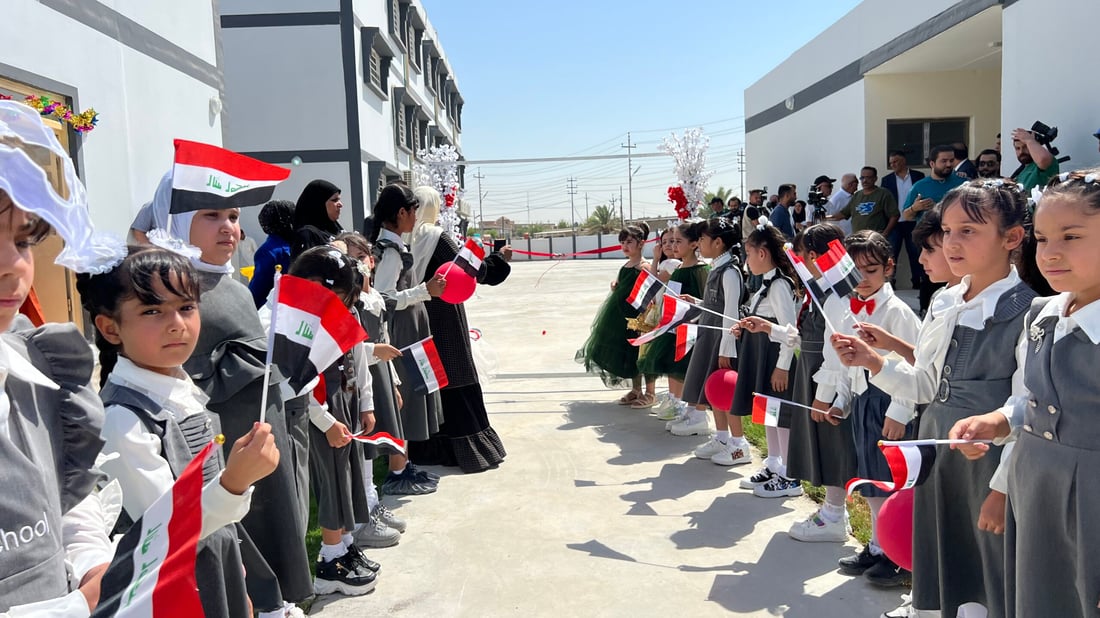 صور: سفوان تدشن مدرسة بـ3 طوابق ولديها 24 أخرى لا ينقصها إلا الأثاث!