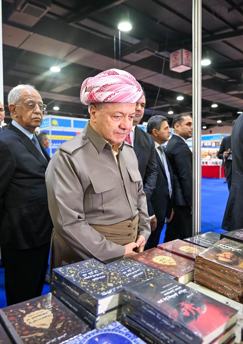 صور: البارزاني وفخري كريم يفتتحان الدورة 18 لمعرض أربيل الدولي للكتاب