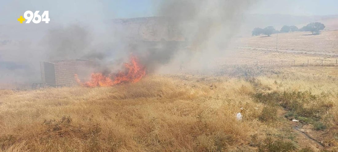 ئاگره‌ گه‌وره‌كه‌ى باسرمه‌ زیانى 100 دۆنمى به‌جێهێشت