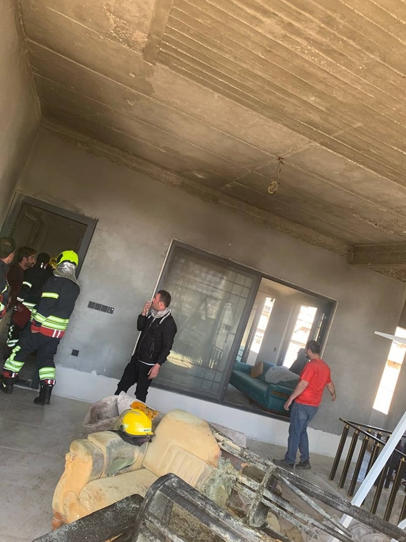Two suffer from smoke inhalation in blaze blamed on children playing with fire