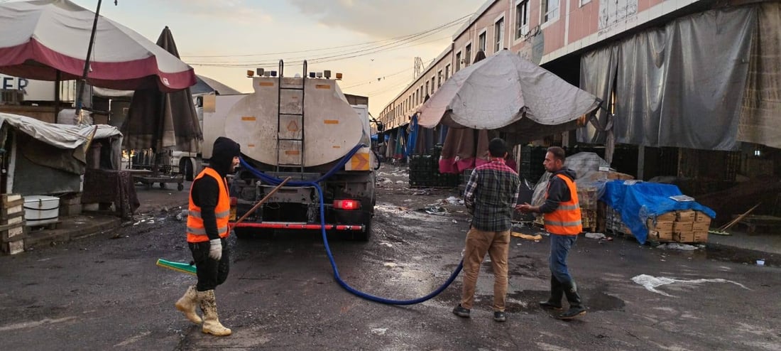 وەک نەریتی هەفتانە عەلوەی هەولێر پوخت و خاوێن شۆردرا