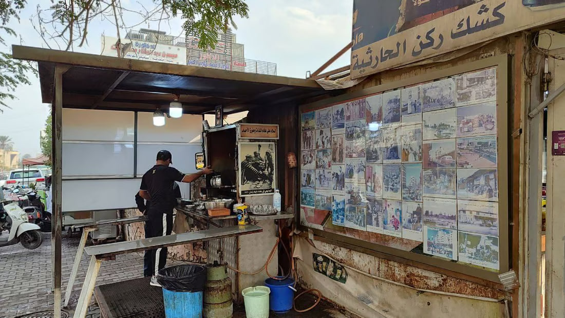 Baghdad tea stand’s special blend draws customers from across the city
