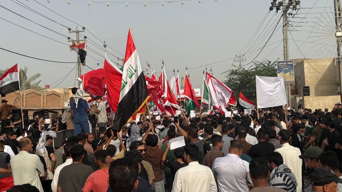 “العيداني لا يسمع شمال البصرة”.. حراك المدينة يجدد الاحتجاج ويهدد بالتصعيد (صور)