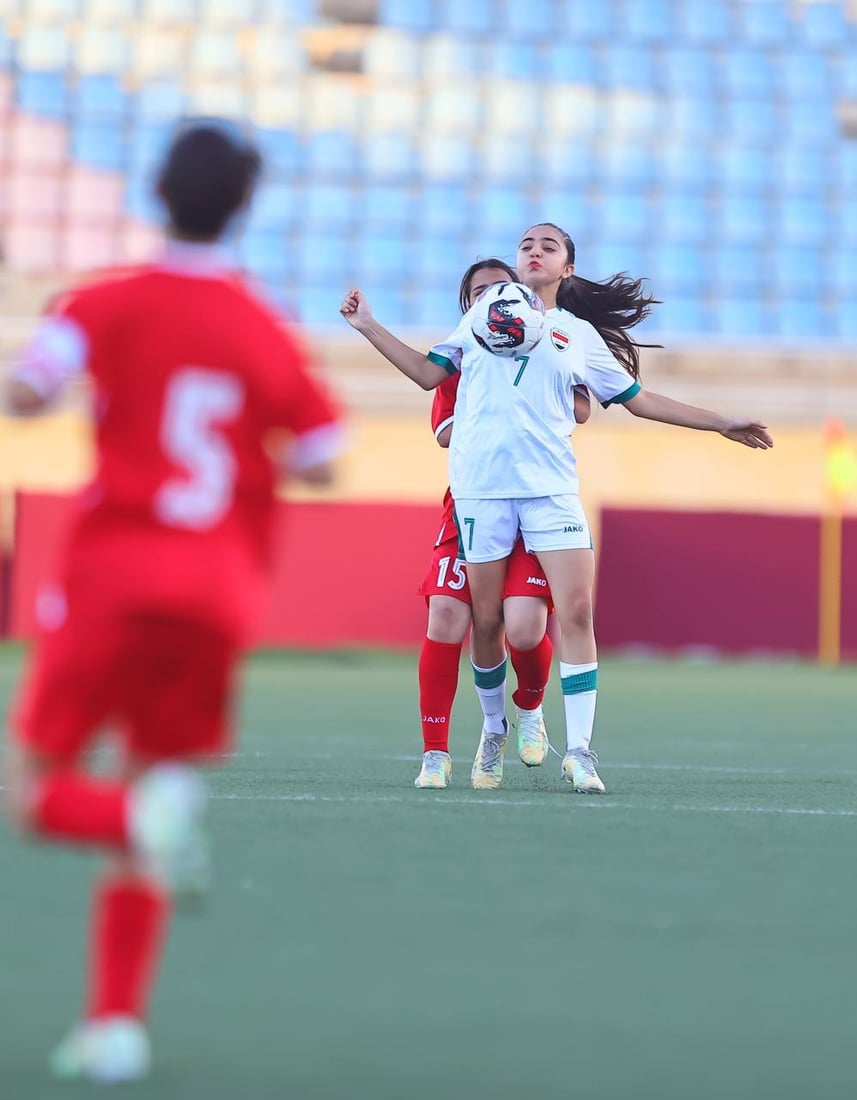 صور: أول خسارة لمنتخب ناشئات العراق في بطولة غرب آسيا