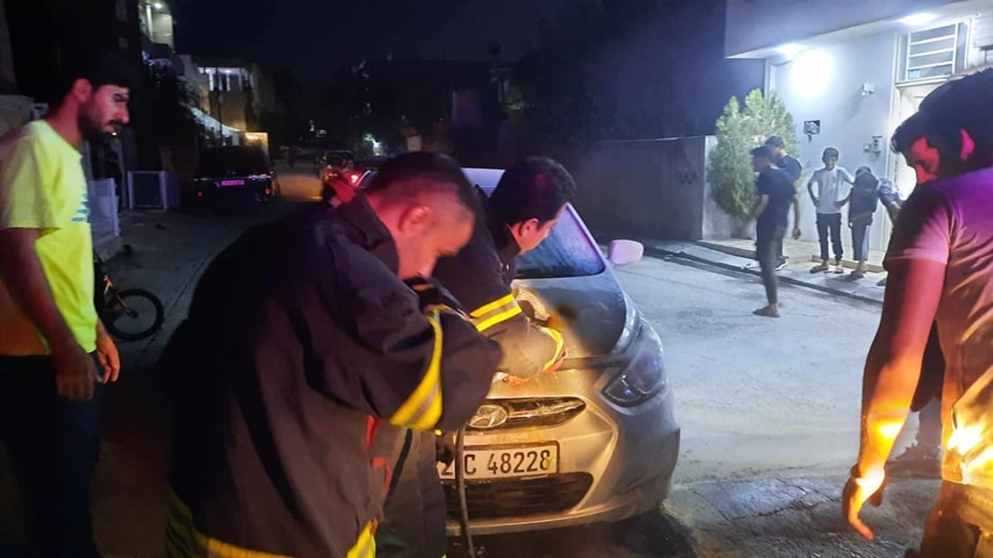 لە سۆران ئۆتۆمبێلێک ئاگری گرت