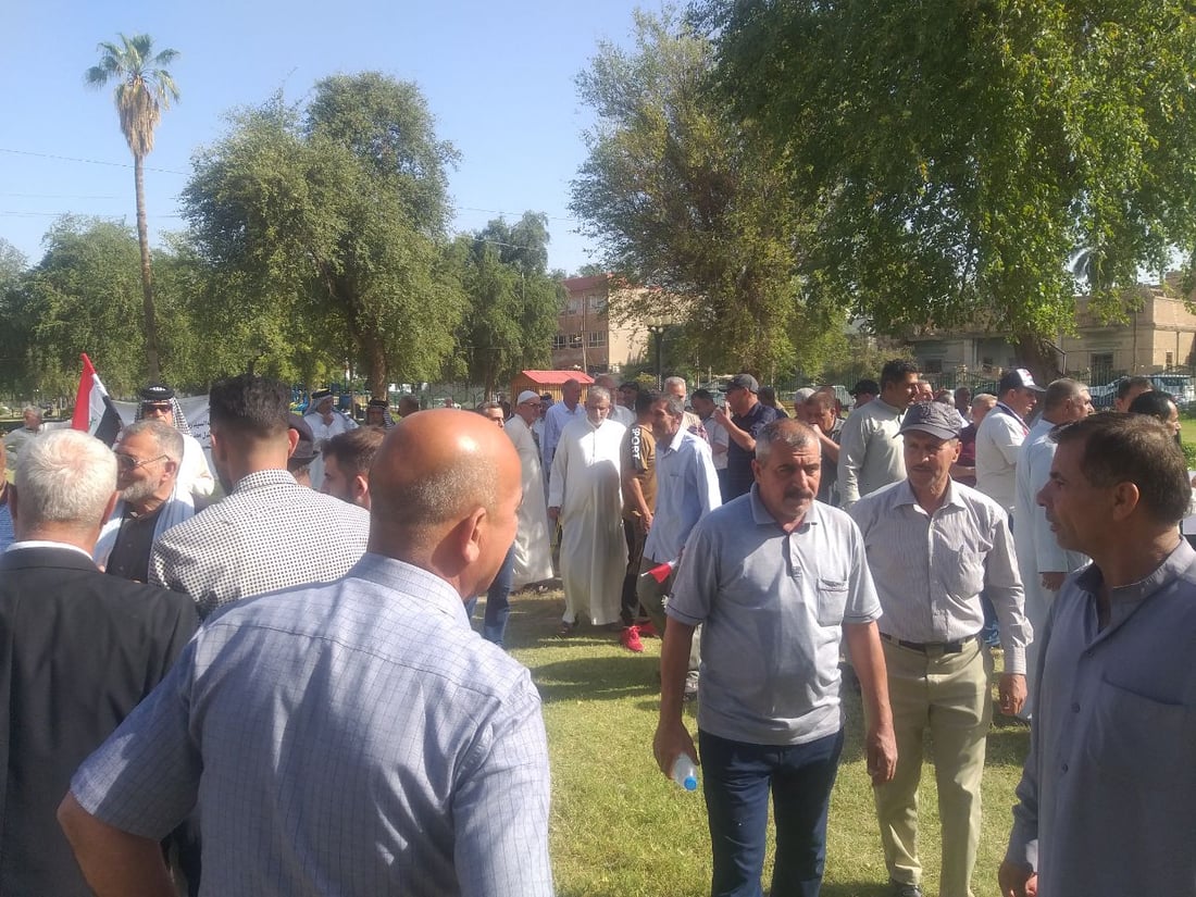 أسرى حرب الخليج يلوحون باعتصام أمام الخضراء: أخرجوا لنا مسؤولاً للتفاوض (صور)