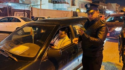 الموصل: المرور يرصد إجازات السوق المنتهية والسائقين بدون رخصة (صور)