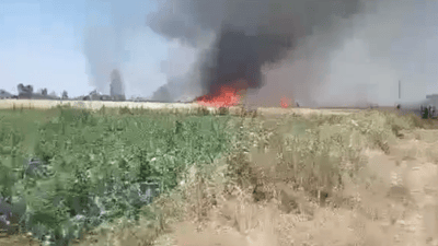 ئاگر له‌ ده‌غلودانی گوندی مورتكه‌ كه‌وتووه‌ته‌وه‌