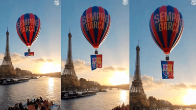 باڵۆنەکەی بارسا فڕی و پایەمێکی بۆ پاریس پێبوو