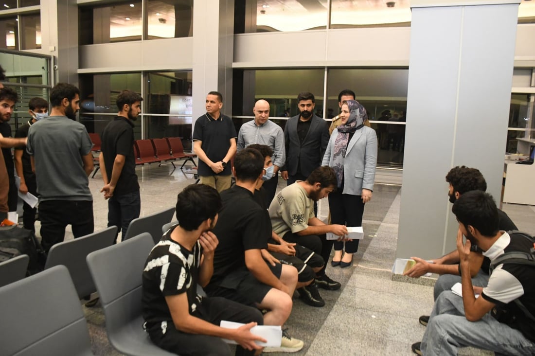 ئەو 25 گەنجە کوردەی لە لیبیا ئازادکران ئەمڕۆ گەڕانەوە هەرێمی کوردستان