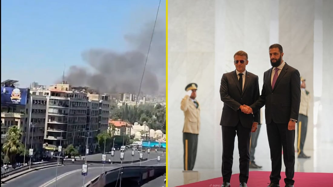 انفجار دمشق يصيب 4 من الشرطة و14 مدنياً.. و”زيارة ماكرون تسير طبيعياً”