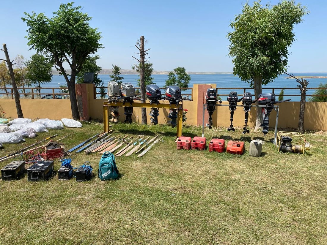 پۆلیسی دهۆک بەردەوامە لە دەستگیر کردنی راوچیانی ماسی