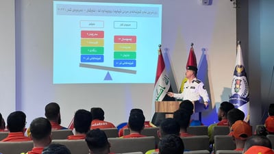 مرور السليمانية تدرّب 150 من سائقي تطبيق “طلبات” على تفادي الحوادث