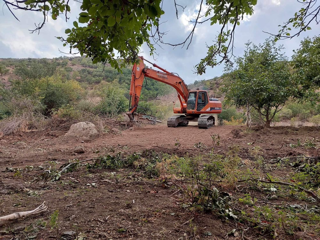 له‌ كوێستانه‌كانى چۆمان بۆ ‌یه‌كه‌مجار رێگایه‌ك بۆ جوتیاران دروست ده‌كرێت