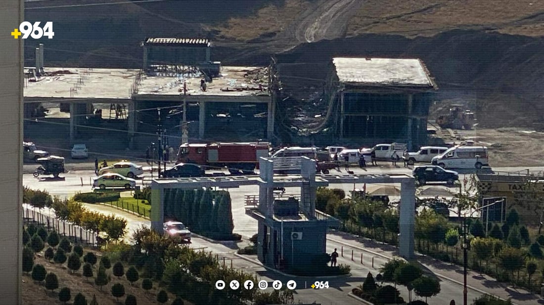 لە سلێمانی باڵەخانەیەک رووخاوە و چەند کرێکارێک بریندارن