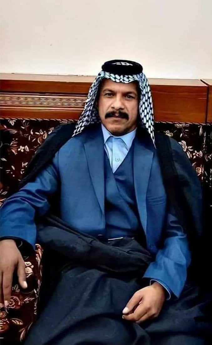صور: الشيخ آل صياح من عشائر “البو حسان” ينجو من حادث سير مميت في المثنى