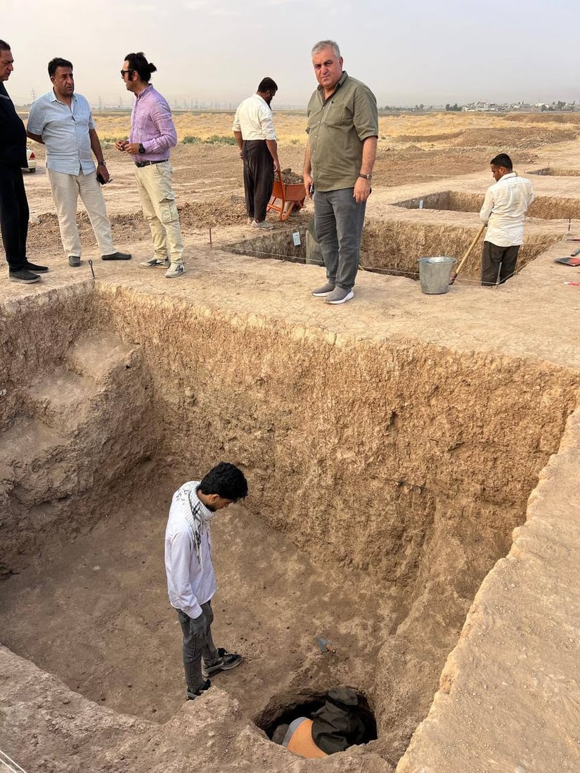 شارەزایانی کورد پشکنین بۆ یەكێك لە پێگە شوێنەوارییەكانی شانشینی ئەدیابین دەکەن