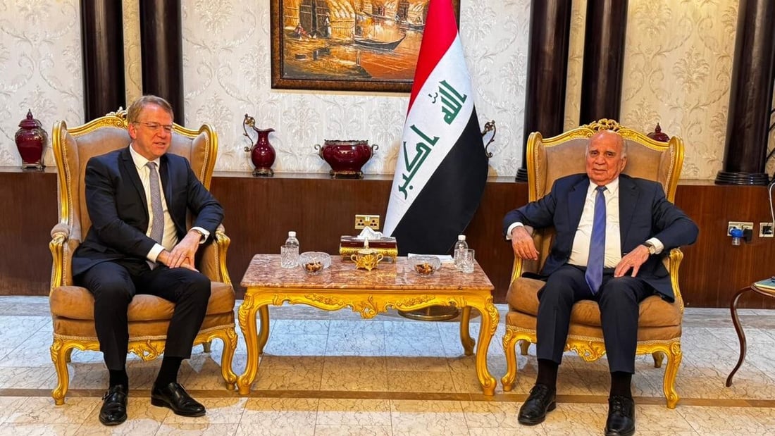 فؤاد حسين يشرح حوارات الأحزاب لسفير فرنسا وحراك تشكيل الحكومة