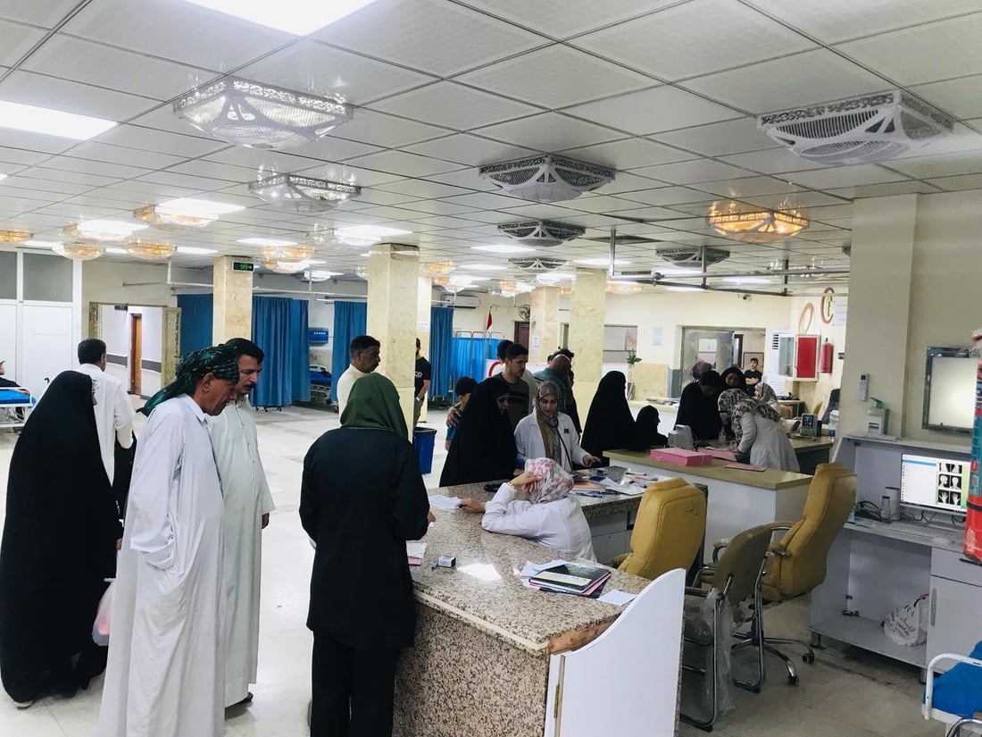 شاهد: لحظة دخول العاصفة الترابية إلى مركز مدينة النجف