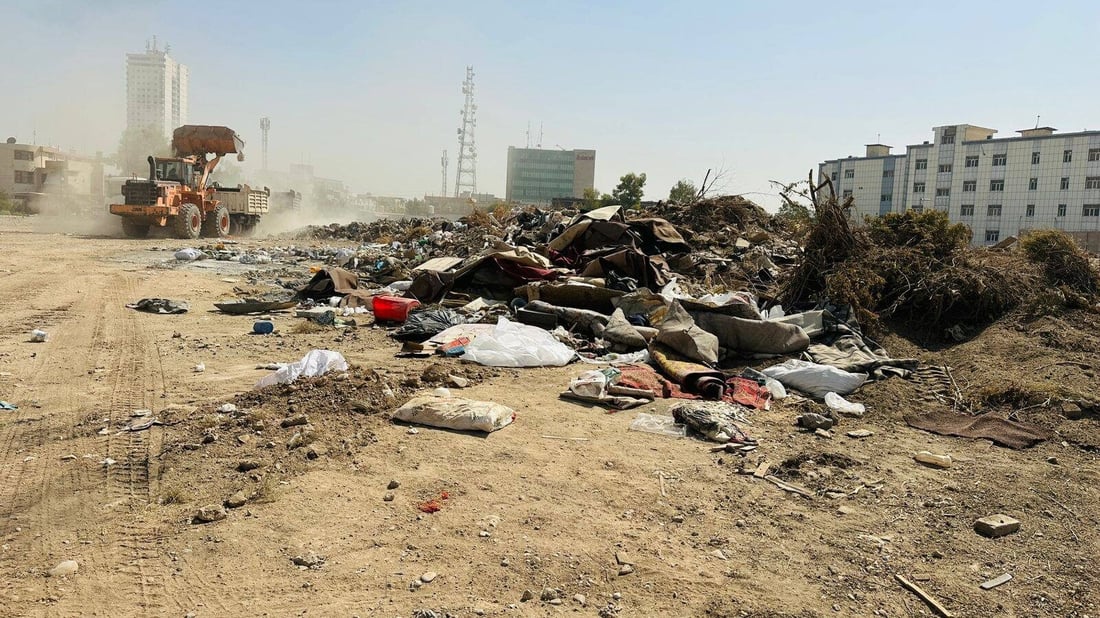 گەڕەکێکى هەولێر لە خۆڵ و خاشاک پاککرایەوە