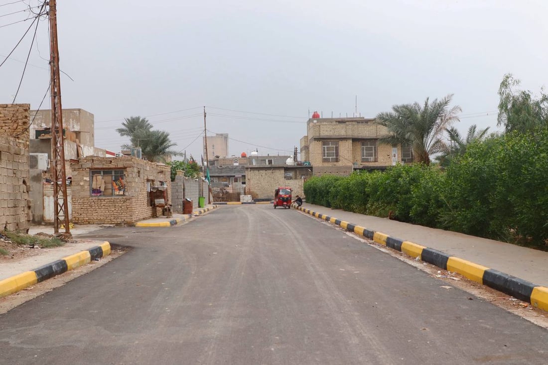 محافظ واسط ينشر صوراً من الجو للعزيزية: تم الإنجاز 100%