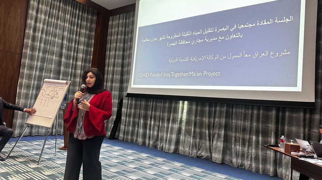 مجاري البصرة تتهم المواطنين بتلويث شط العرب خلال ورشة أميركية (صور)